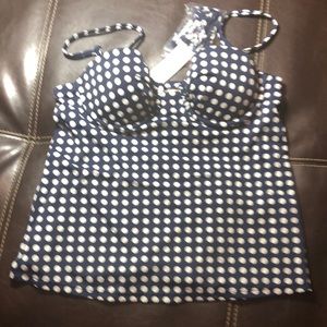 J Crew Jen Dot Swing Tankini